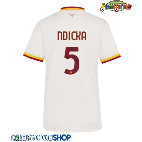 Maglie da calcio AS Roma Evan Ndicka #5 Seconda Maglia Femminile 2026-27 Manica Corta